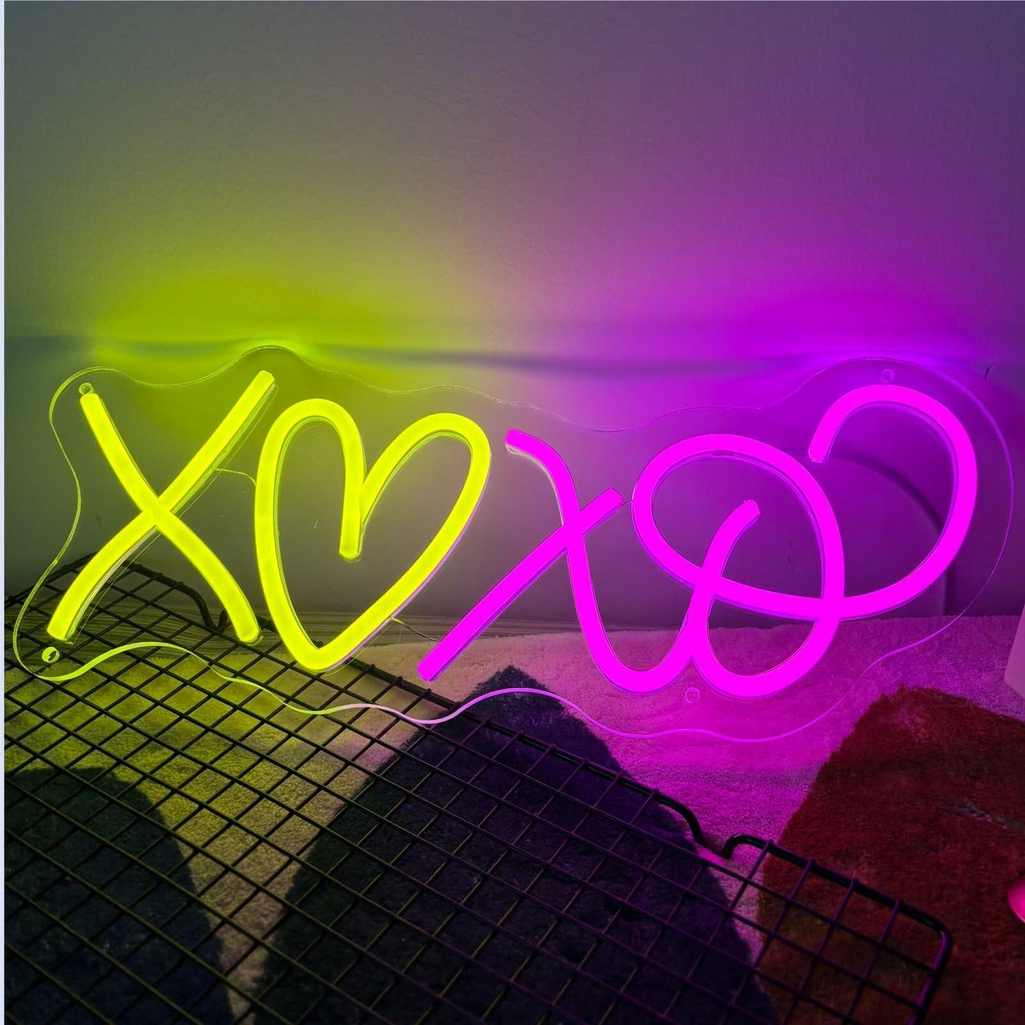 Heart Neon Signs I LOVE YOU Pink LED Light Wall Decor Wedding Party Gift