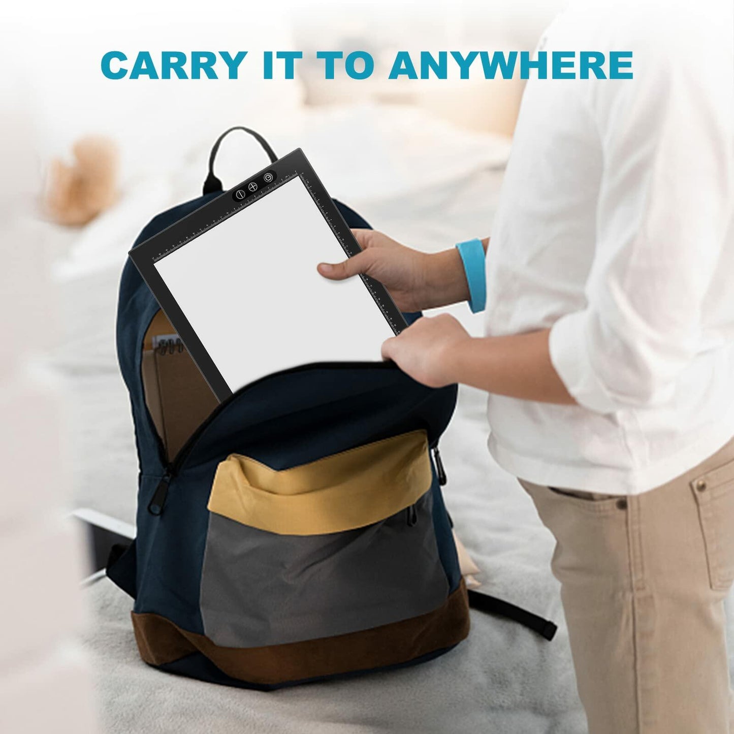 Portable Rechargeable A4 LED Light Box Ultra-Thin Adjustable Light Pad