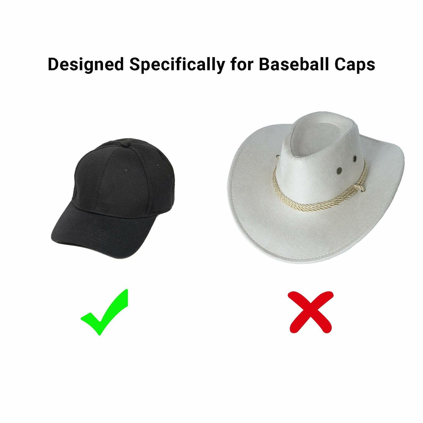 Yuoyar Car Hat Organizer Rack for Baseball Caps Truck SUV Hat Holder