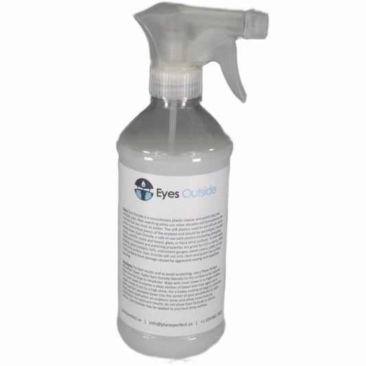 Plane Perfect Eyes Outside Windshield Cleaner Spray 16oz Plastic Glass