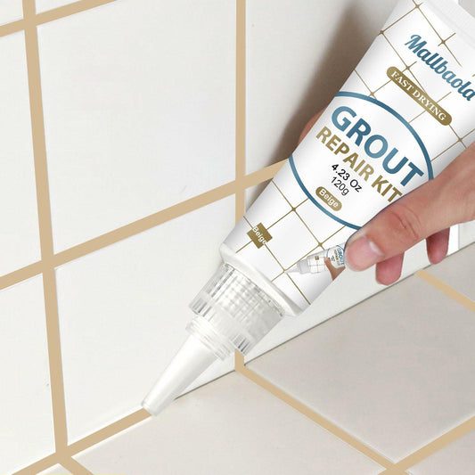 Tile Grout Repair Kit 2 Pack Light Grey Fast Drying Grout Sealer Filler