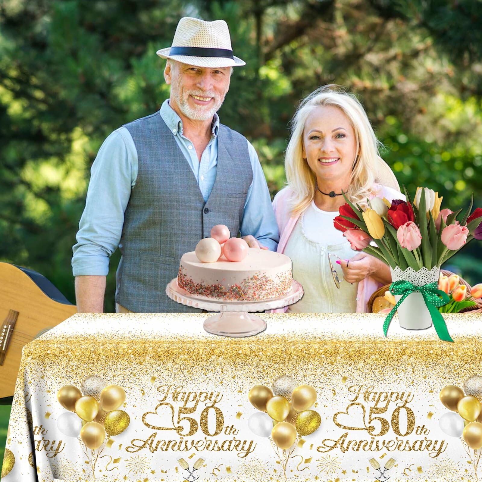 Dydamud Nautical Birthday Tablecloth 3pcs Waterproof Navy Blue Red Stripe