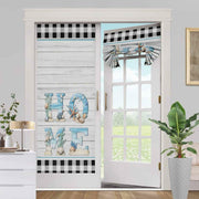 BEMIGO Door Curtains Fall Wreath Privacy Tie Up Shades 26x70 inch