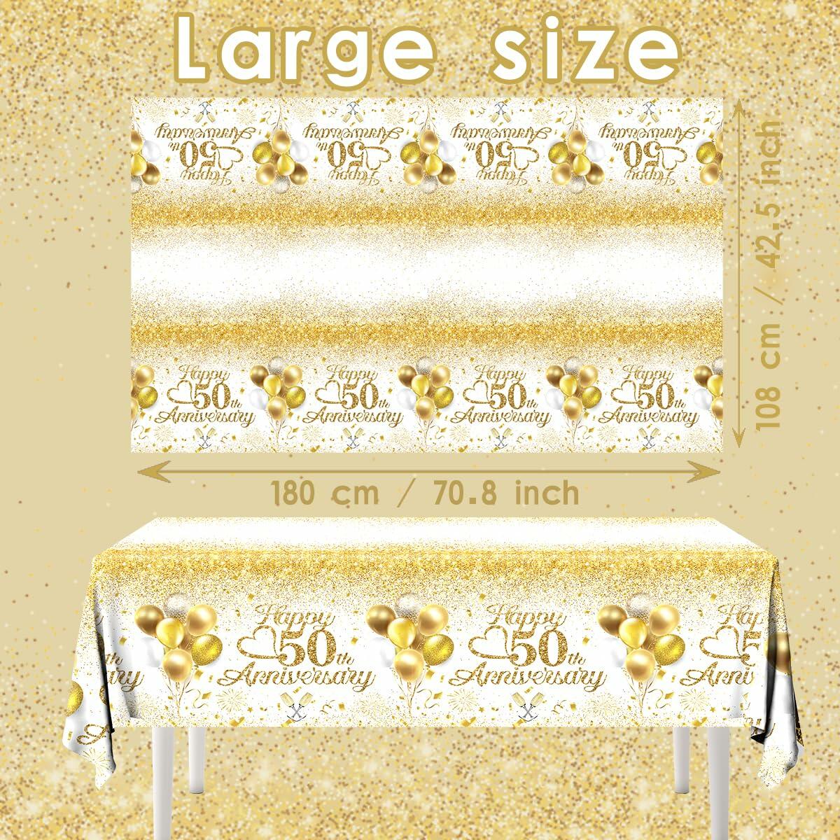 Dydamud Nautical Birthday Tablecloth 3pcs Waterproof Navy Blue Red Stripe