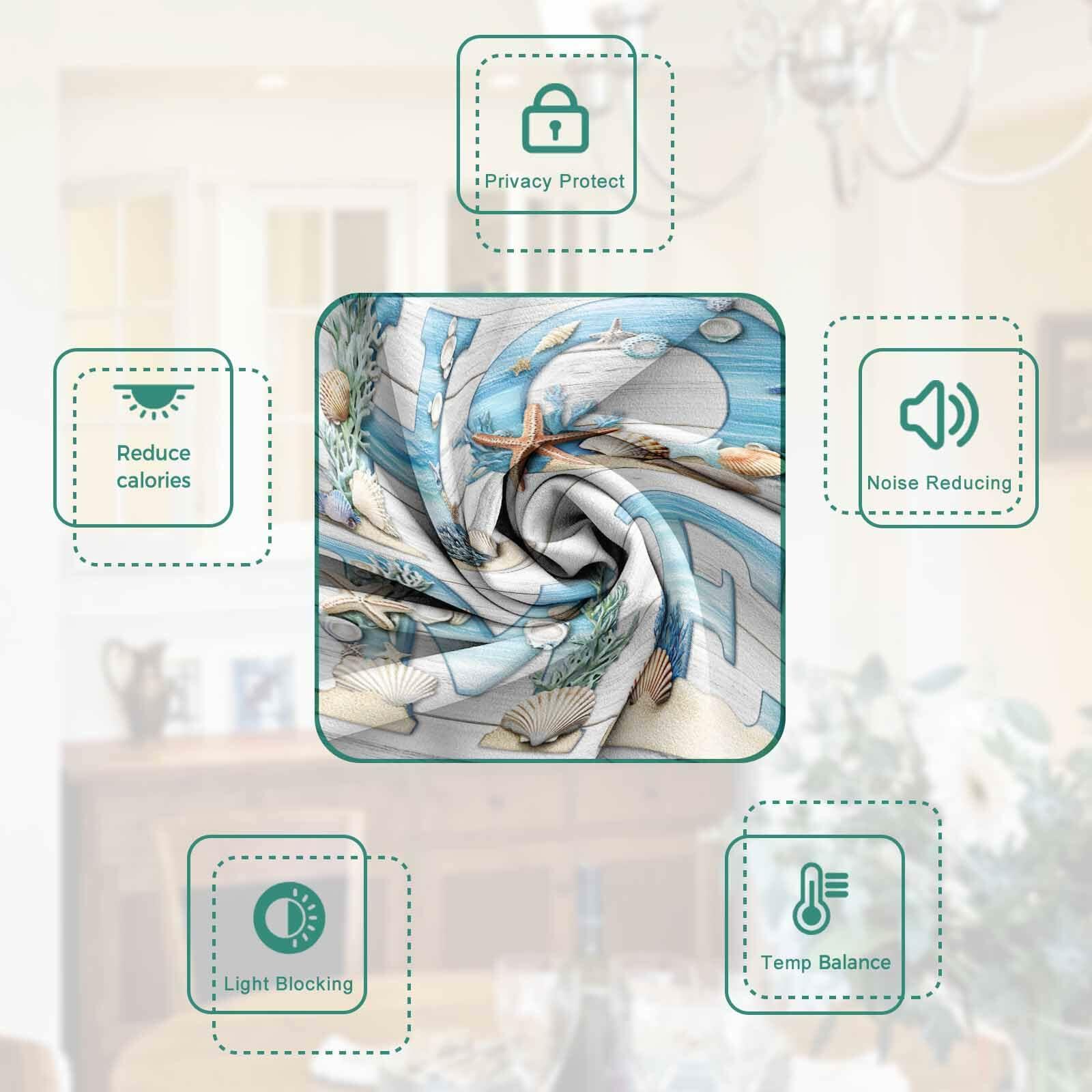 BEMIGO Door Curtains Fall Wreath Privacy Tie Up Shades 26x70 inch