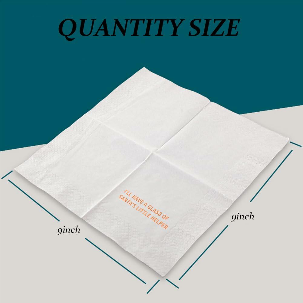 VOWFOO Funny Cocktail Napkins I Need Something Stronger 4.5x4.5 100-Pack