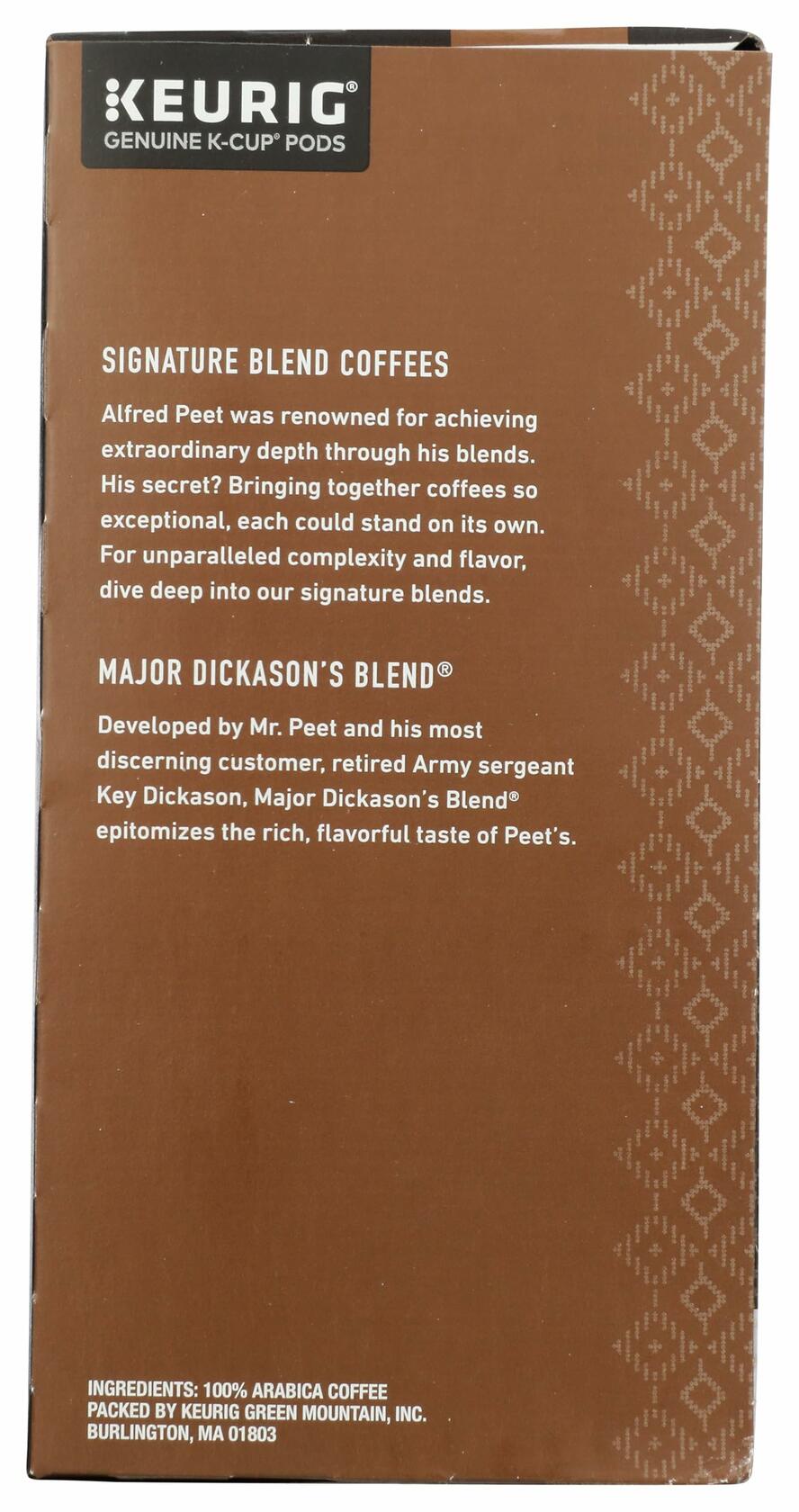 BestBy05/25/25 Peet's Coffee Major Dickasons 32 K Cups Dark Roast