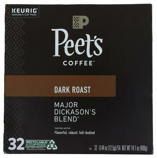 BestBy05/25/25 Peet's Coffee Major Dickasons 32 K Cups Dark Roast