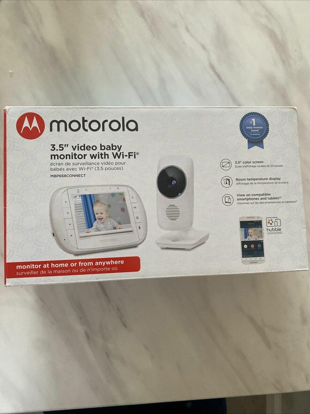 Motorola MBP668CONNECT 3.5" Video Baby Monitor Wi-Fi Smart Home Compatible