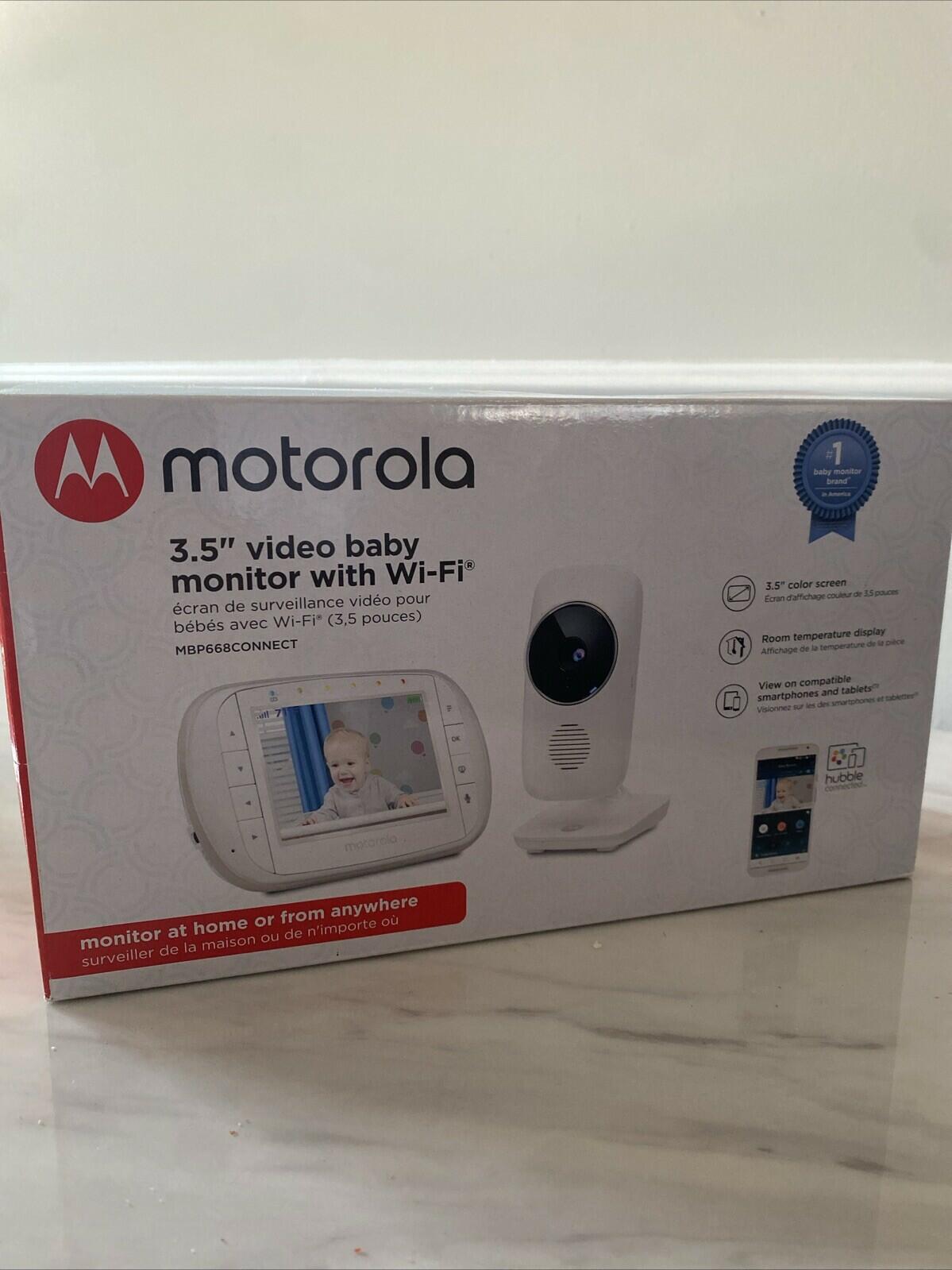 Motorola MBP668CONNECT 3.5" Video Baby Monitor Wi-Fi Smart Home Compatible
