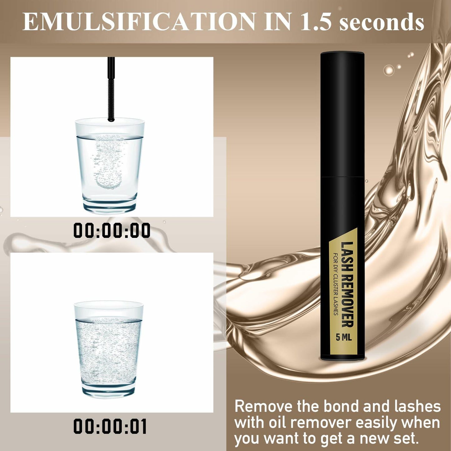 B&Qaugen DIY Lash Extension Kit B11 Individual Clusters Glue Remover