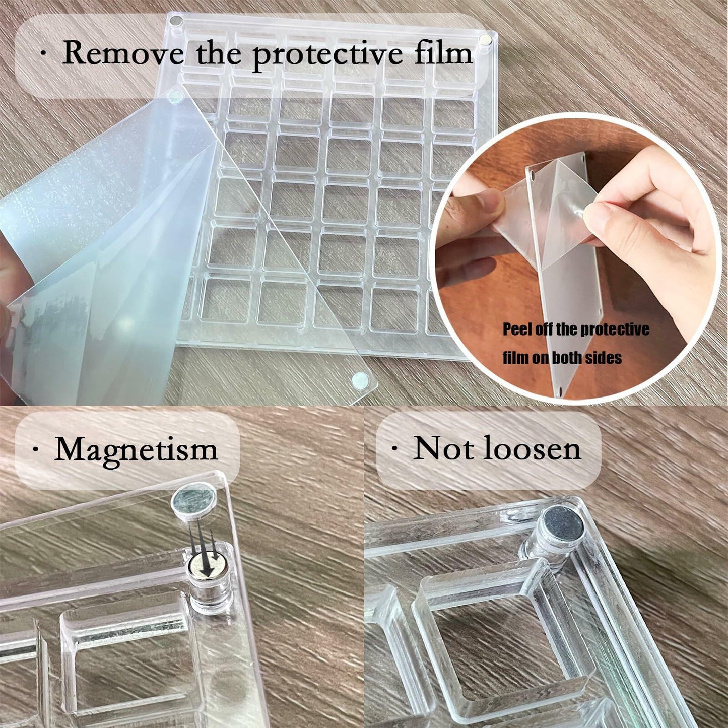 GKBYN Acrylic Shell Storage Box Display Cabinet Transparent Small