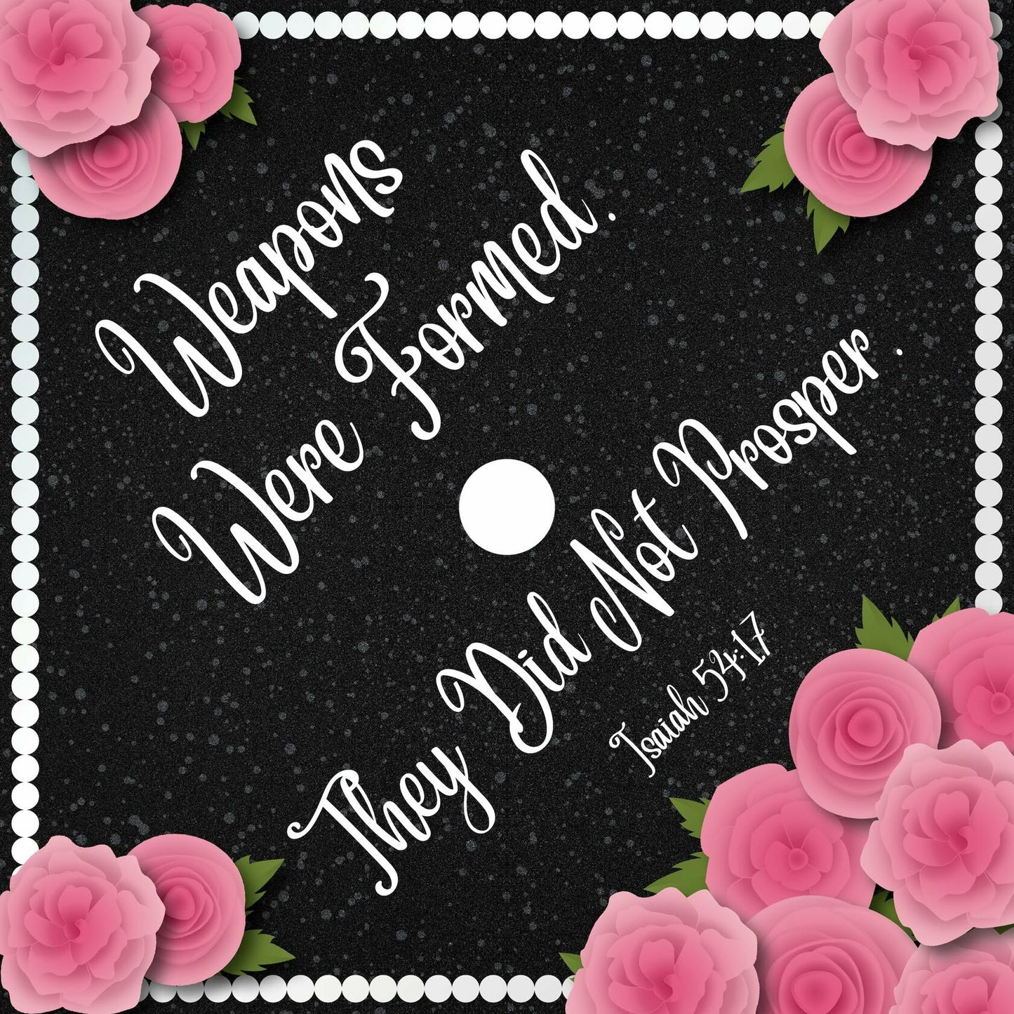 ADVANSYNC Graduation Cap Topper - Weapons Were Formed, They Did Not Prosper