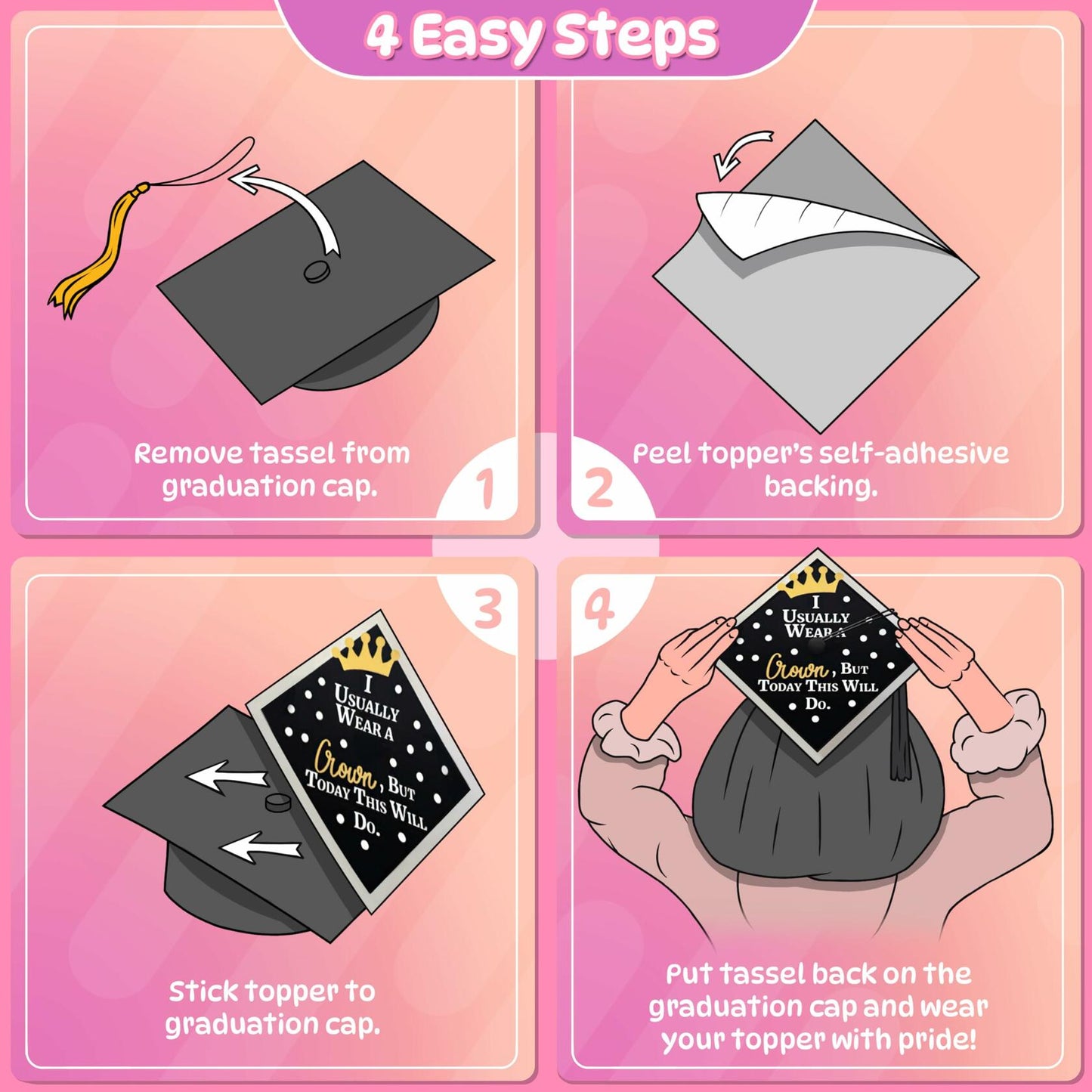 ADVANSYNC Graduation Cap Topper - Weapons Were Formed, They Did Not Prosper