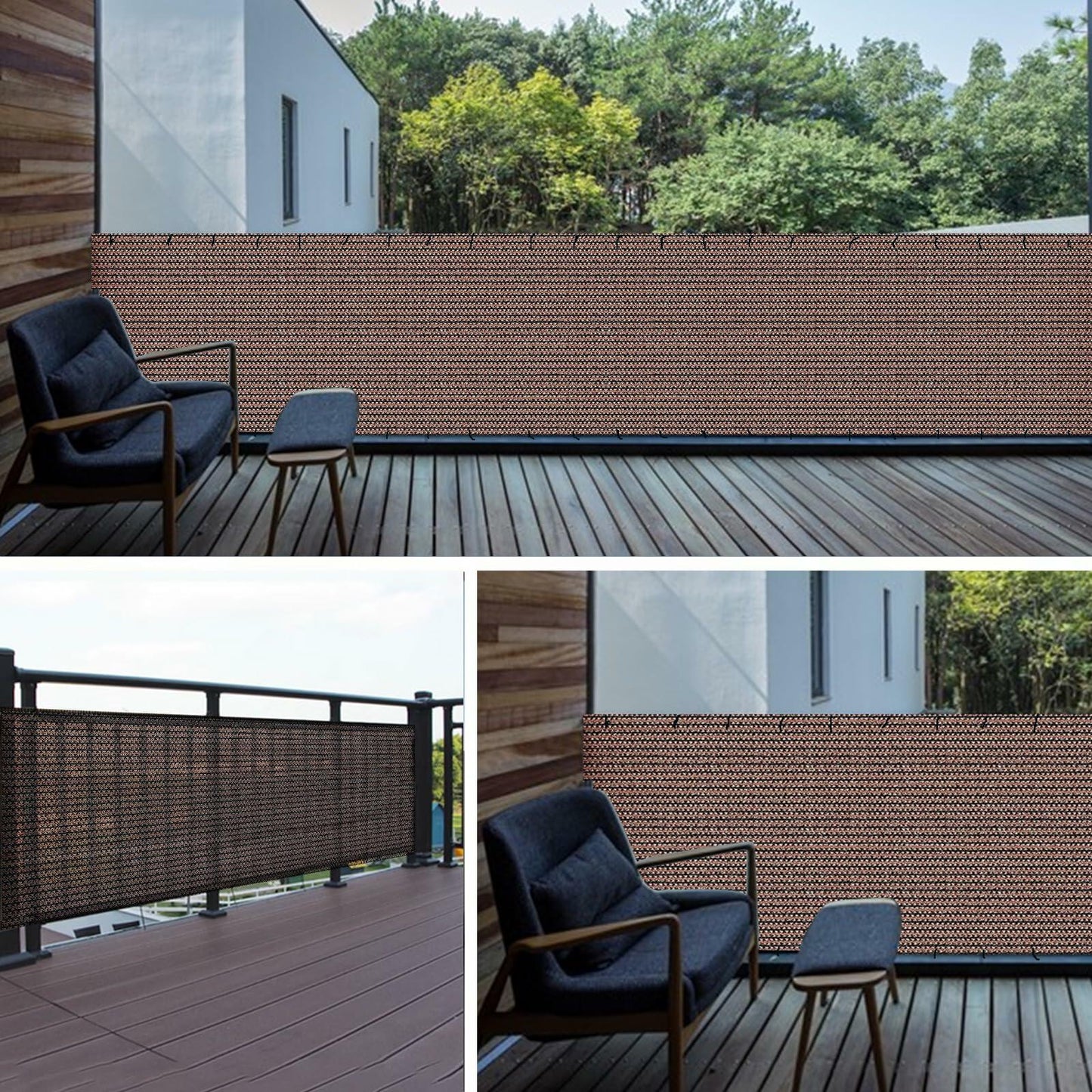 demoul Privacy Fence Balcony Screen Outdoor Patio Cover 3x5.75 ft