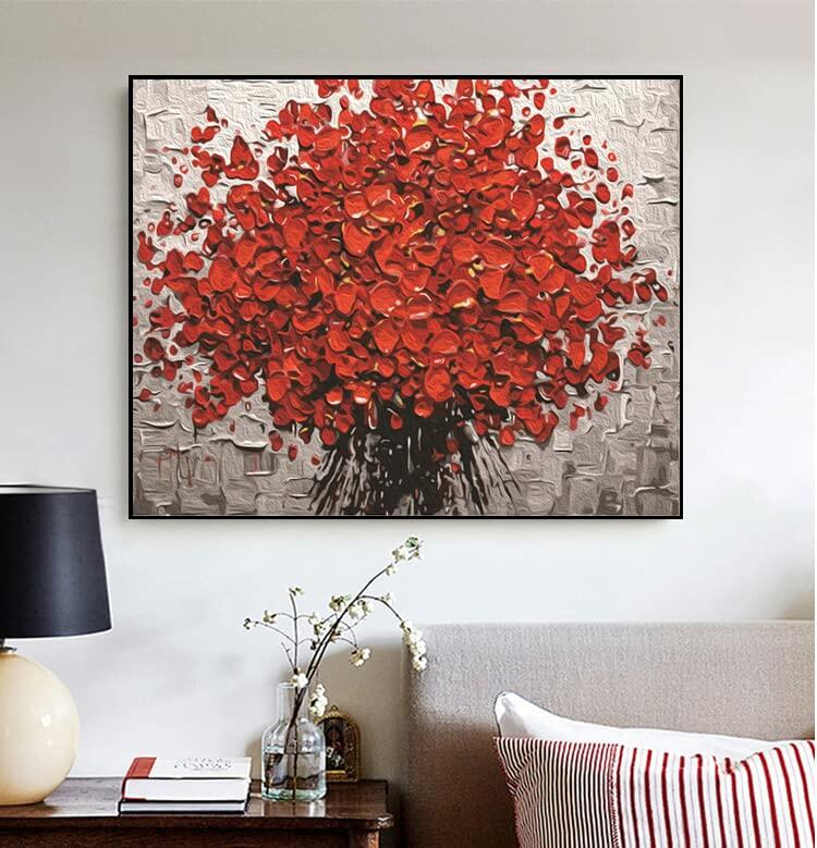 Ediximi Paint by Numbers Kit Tree of Life 12x16 Canvas with Wooden Frame