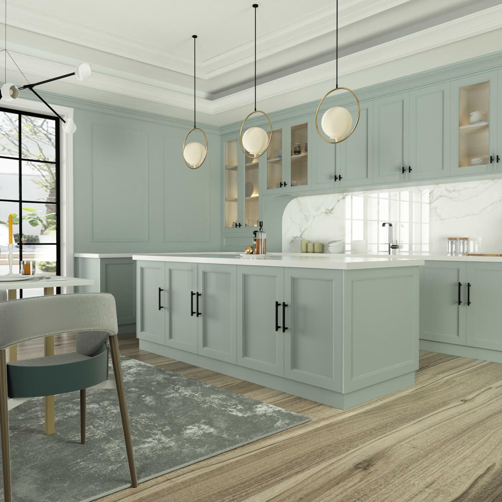 homdiy Matte Black T Bar Cabinet Knobs Kitchen Drawer 10 Pack