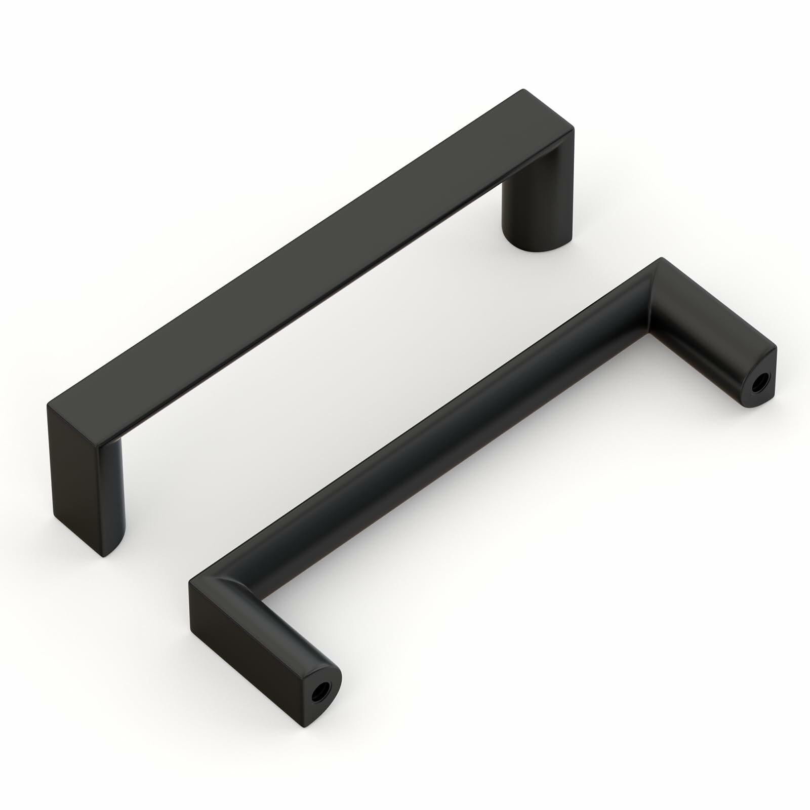 homdiy Cabinet Handles Matte Black 3.75in 96mm Hole Centers 10Pack