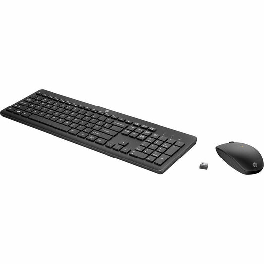 HP 230 Wireless Keyboard and Mouse Combo Full Size Membrane 2.4GHz Black