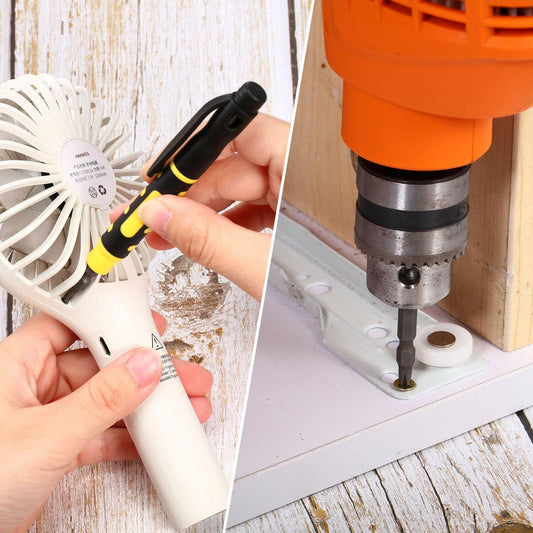 Mudder 4 Pieces 4-in-1 Pocket Screwdriver Set Multipurpose Portable Tool