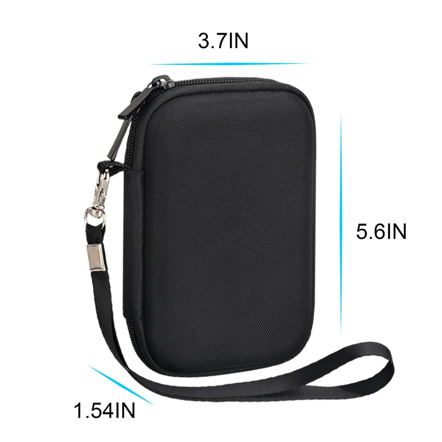 Lacdo Hard Carrying Case for Crucial X8 Portable SSD 1TB 2TB 4TB Black+Gray