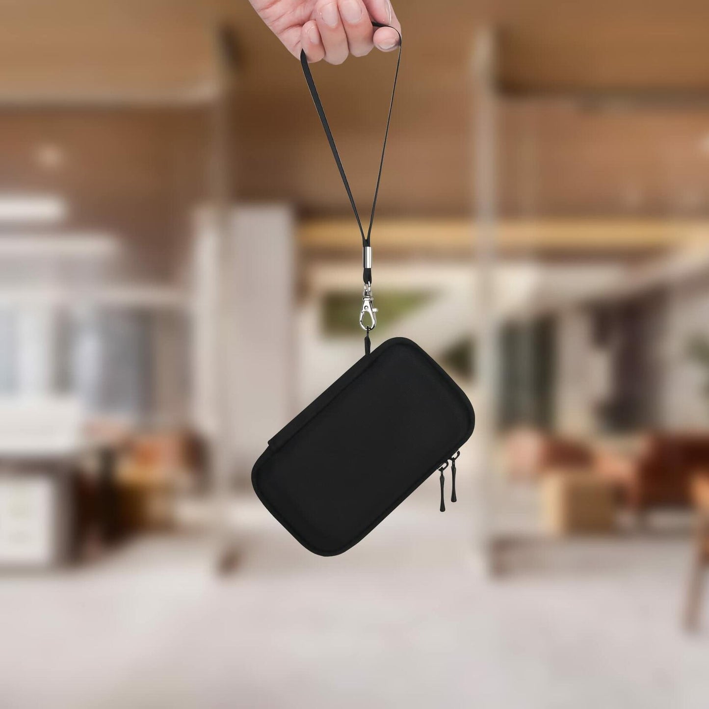 Lacdo Hard Carrying Case for Crucial X8 Portable SSD 1TB 2TB 4TB Black+Gray