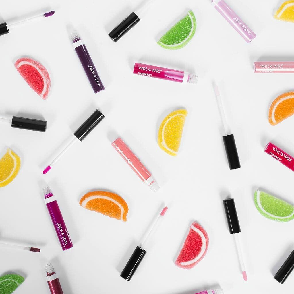 wet n wild MegaSlicks Lip Gloss Ultra-Glossy Vitamin E Crushed Grapes 0.19 oz