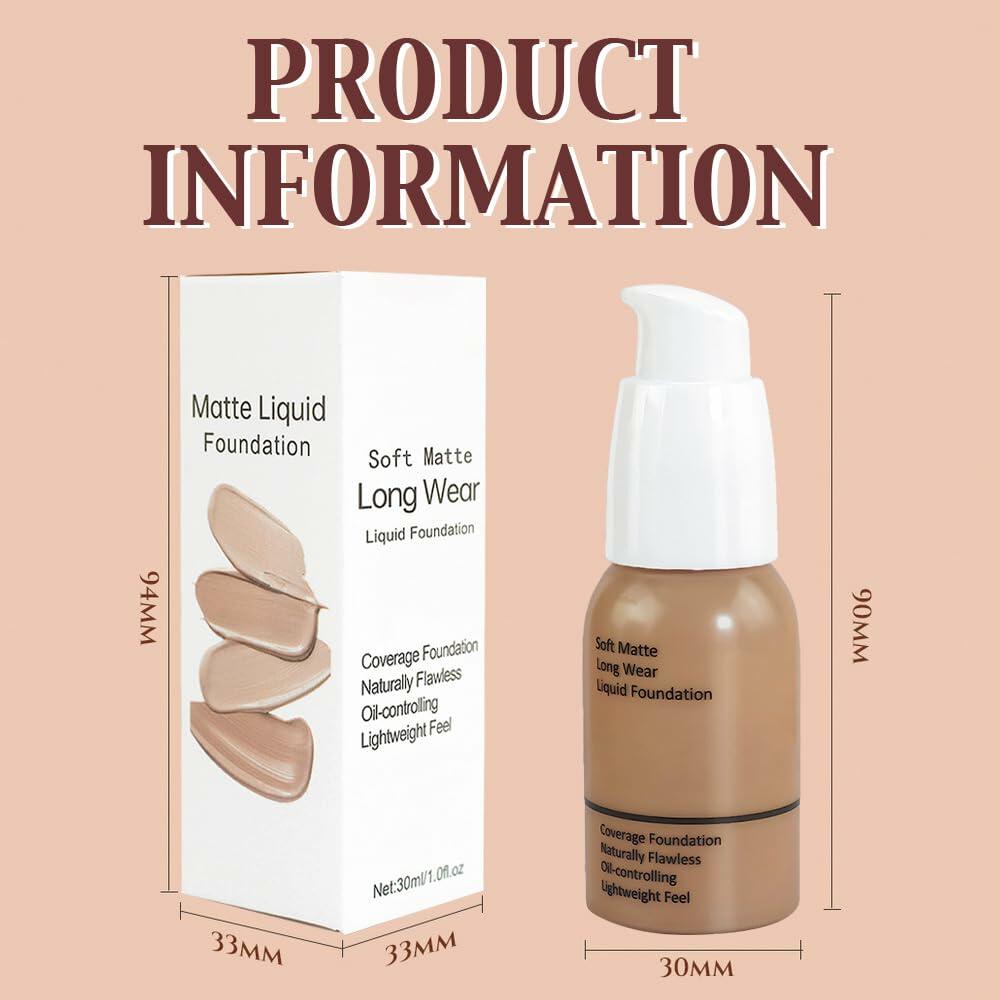 Lorac Velvet Foundation Soft Matte 24HR Oil Control 06 Toffee 2 Pack