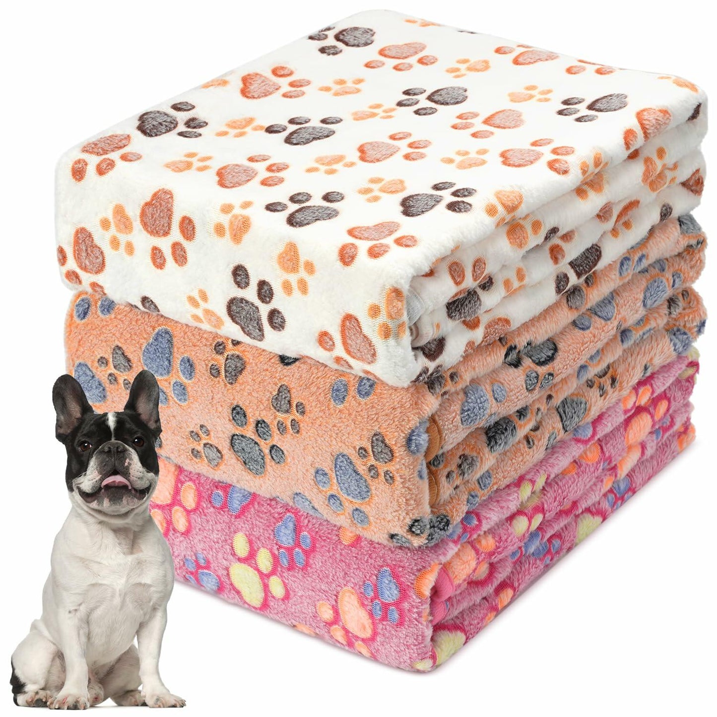 PJYuCien Dog Blanket Fleece Throw Washable 30x20in Small Medium 1 Pack