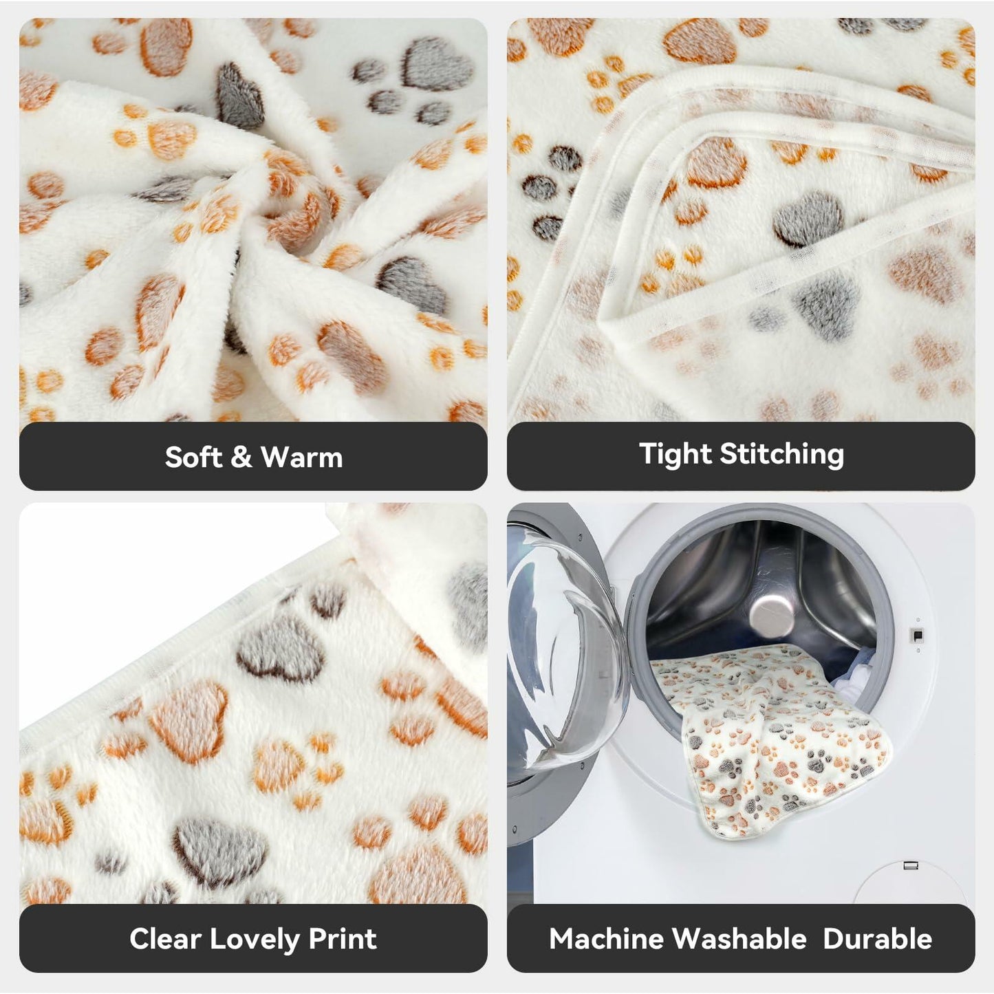 PJYuCien Dog Blanket Fleece Throw Washable 30x20in Small Medium 1 Pack