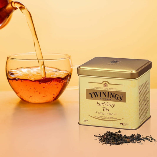 BB03/26 Twinings Earl Grey Loose Tea 7.05 oz Tin Classic Flavor