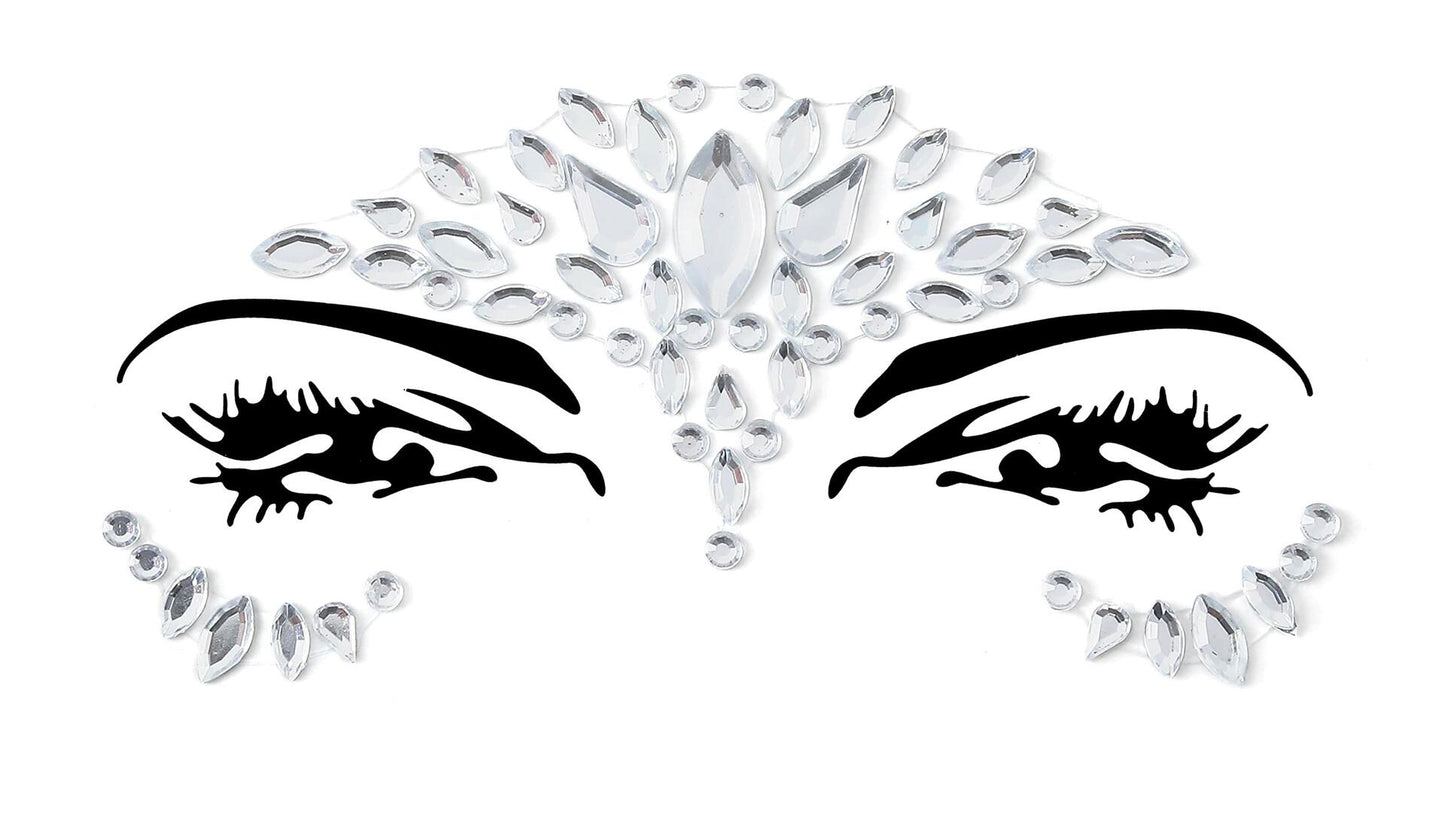 FACEGEM LONDON Face Gems Adhesive Glitter Tattoo Stickers 21 PCS