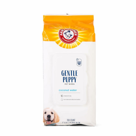 Arm & Hammer Dog Grooming Wipes Natural Deodorizing Coconut 100 Ct