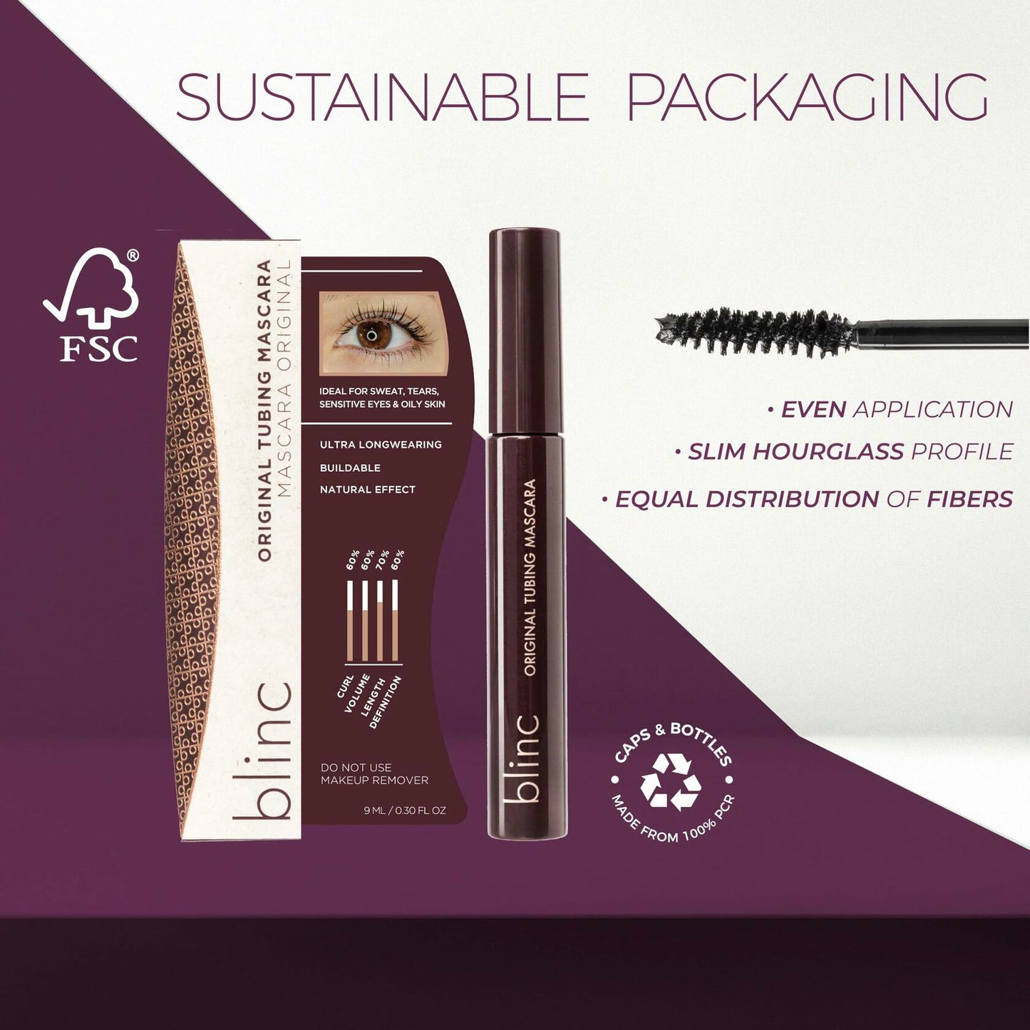 Blinc Original Tubing Mascara Black 9mL Lengthening Ultra-Longwearing