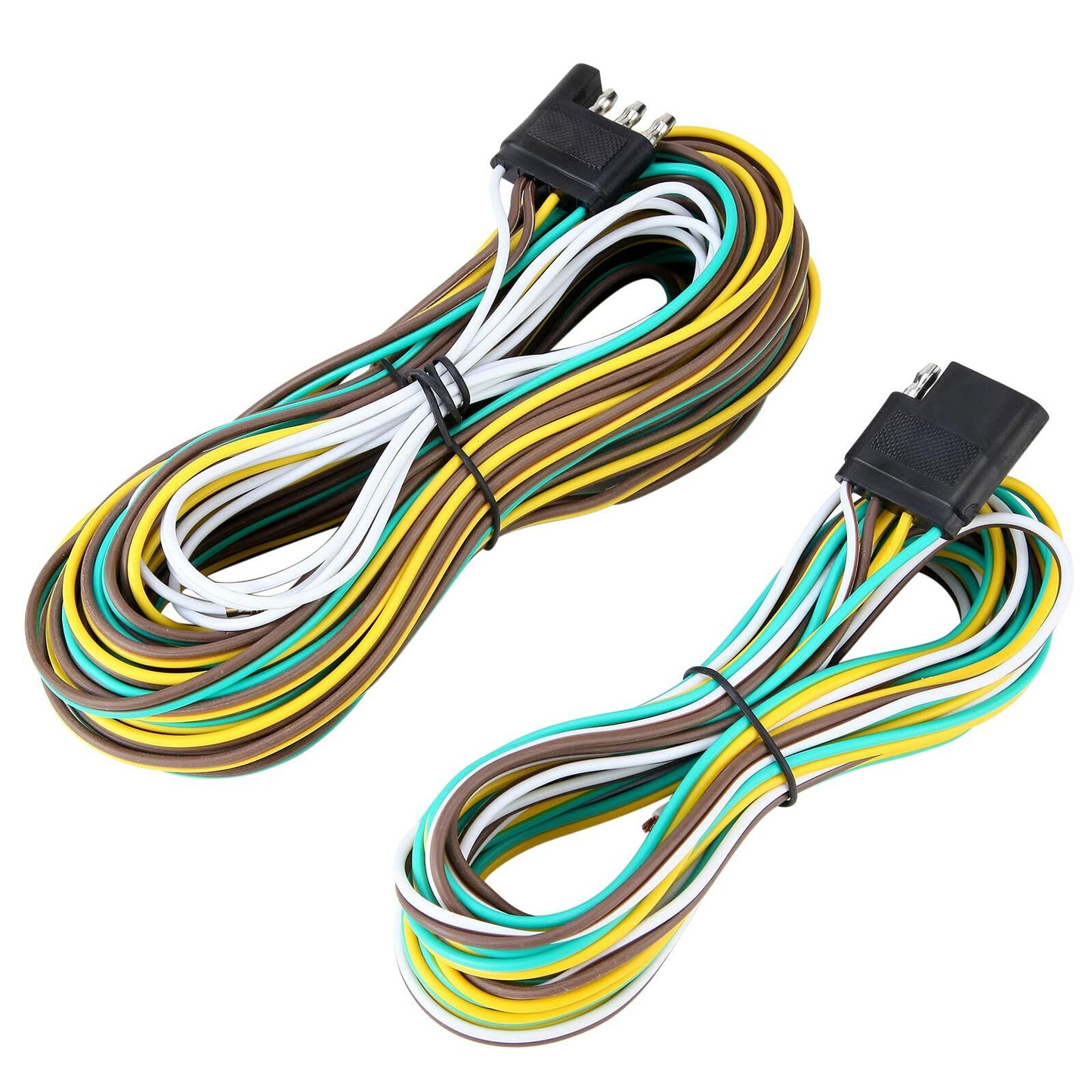 Serlainxin Trailer Wiring Harness Kit 36ft 4-Wire 4-Pin Connector Complete