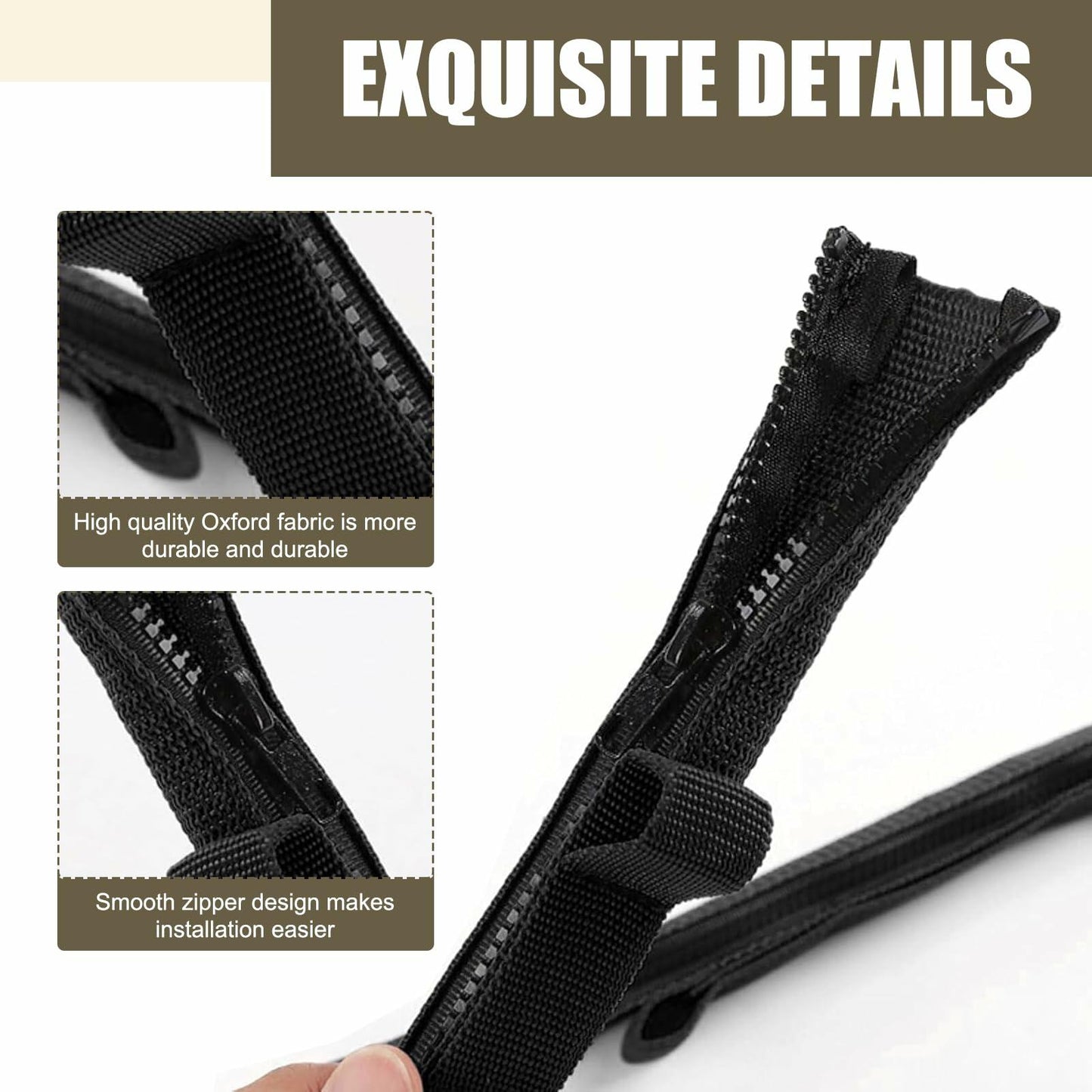 dawfall Automotive Door Restriction Straps 0.74x15.35 Black 2 PCS