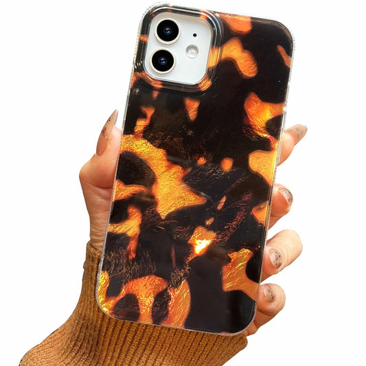 buccilly iPhone 12/12 Pro TPU Shockproof Case Brown Tortoise Shell