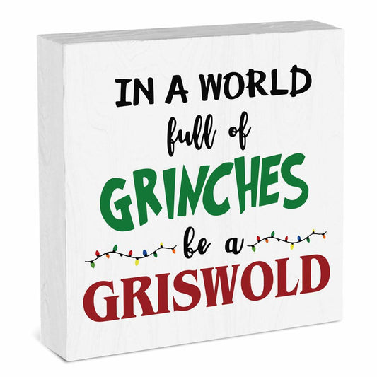 Christmas Vacation Decorations Holiday Xmas Signs 5x5 Inches