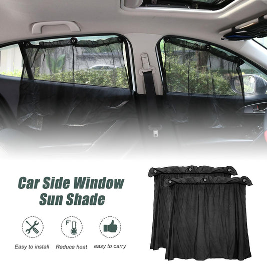 Uxcell Car Side Window Sunshade Nylon Mesh UV Protection 70x52cm 2 Pcs