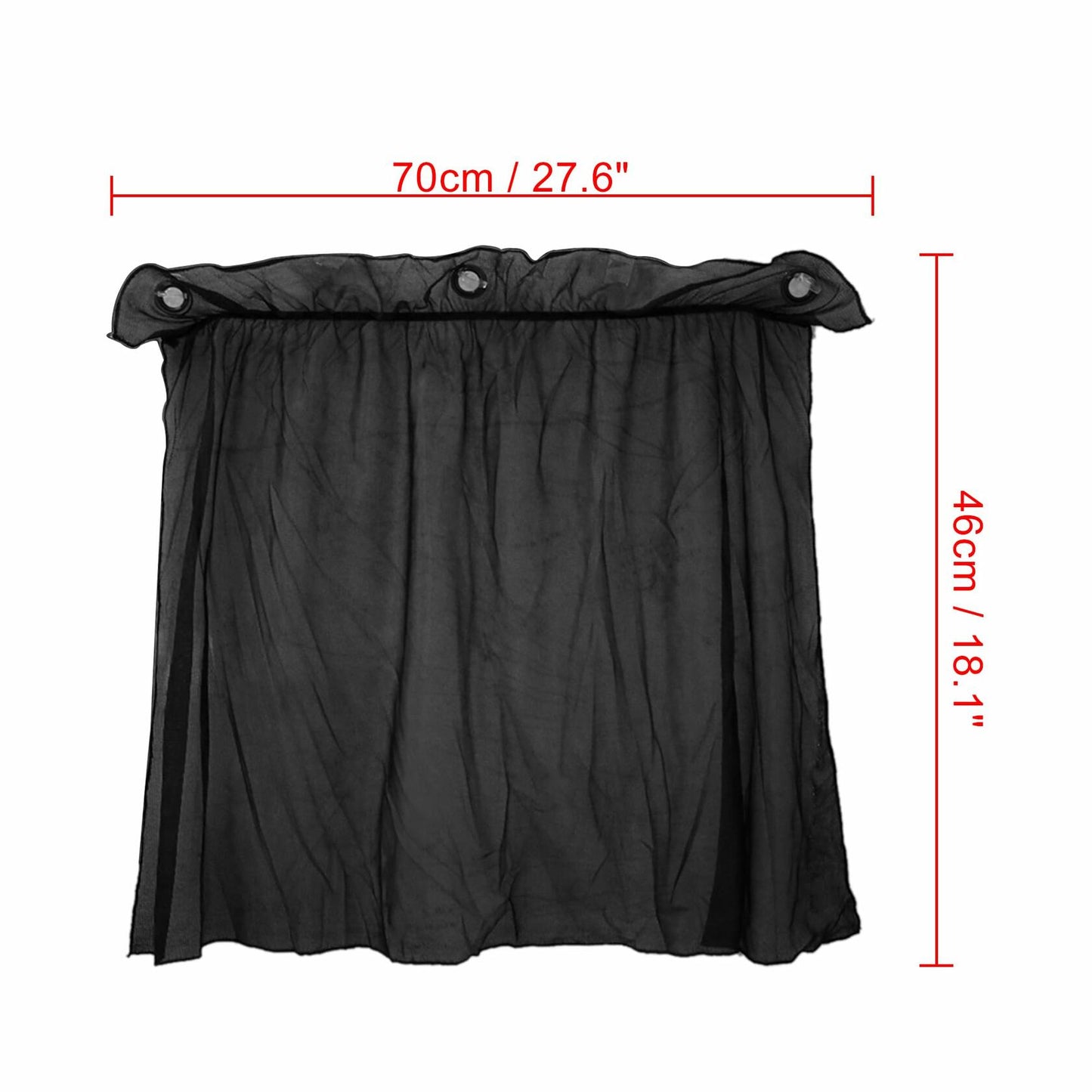 Uxcell Car Side Window Sunshade Nylon Mesh UV Protection 70x52cm 2 Pcs