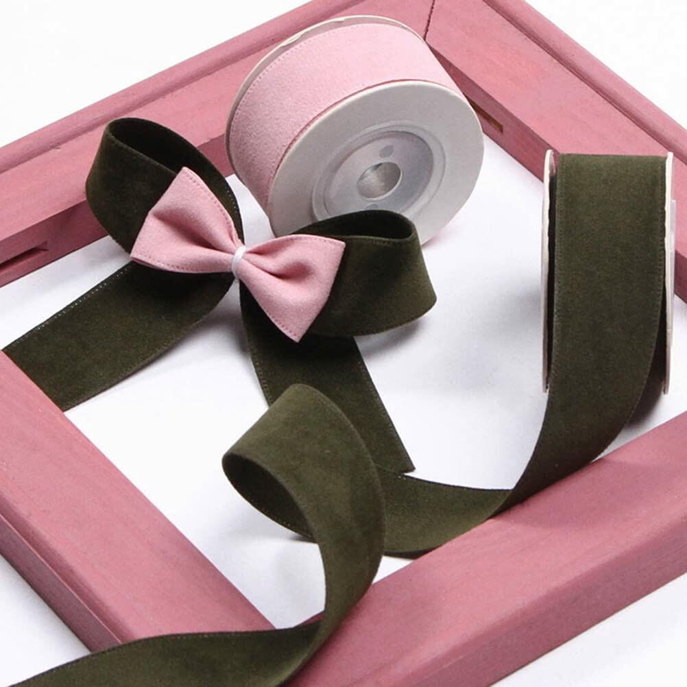 LATUROP 1in Navy Double Face Velvet Ribbon 10 Yards DIY Crafts