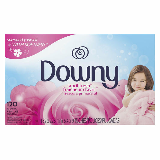 Downy Fabric Softener Dryer Sheets April Fresh Scent 120 Count Pack of 3