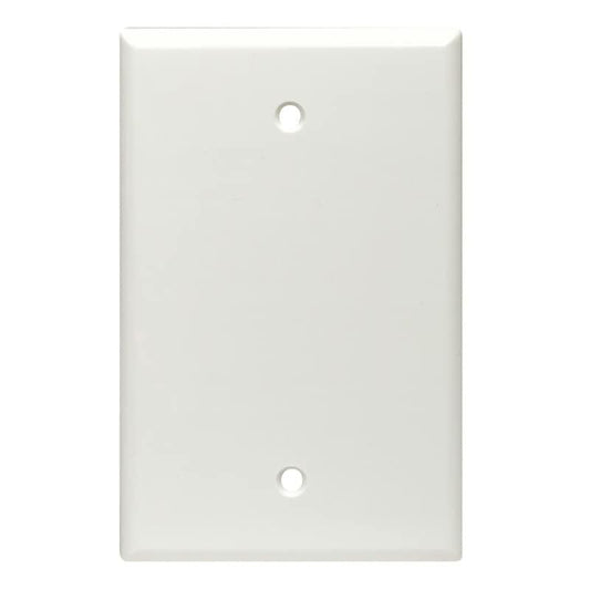 Leviton 1-Gang Rectangle Wall Plate Plastic Cover White