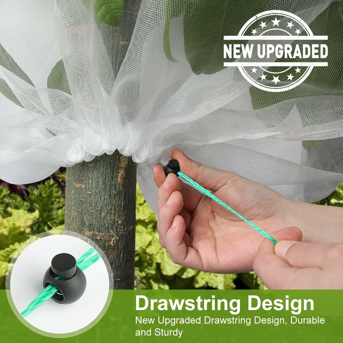 Fruit Tree Netting Cover 6 Pack 5.9x5.9 ft Ultra Fine Mesh Black Garden Netting
