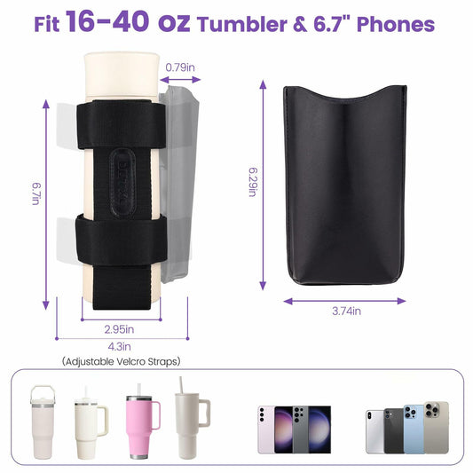 OUTXE 2 Pack Bogg Bag Cup Phone Holder Large 40oz Stanley Compatible