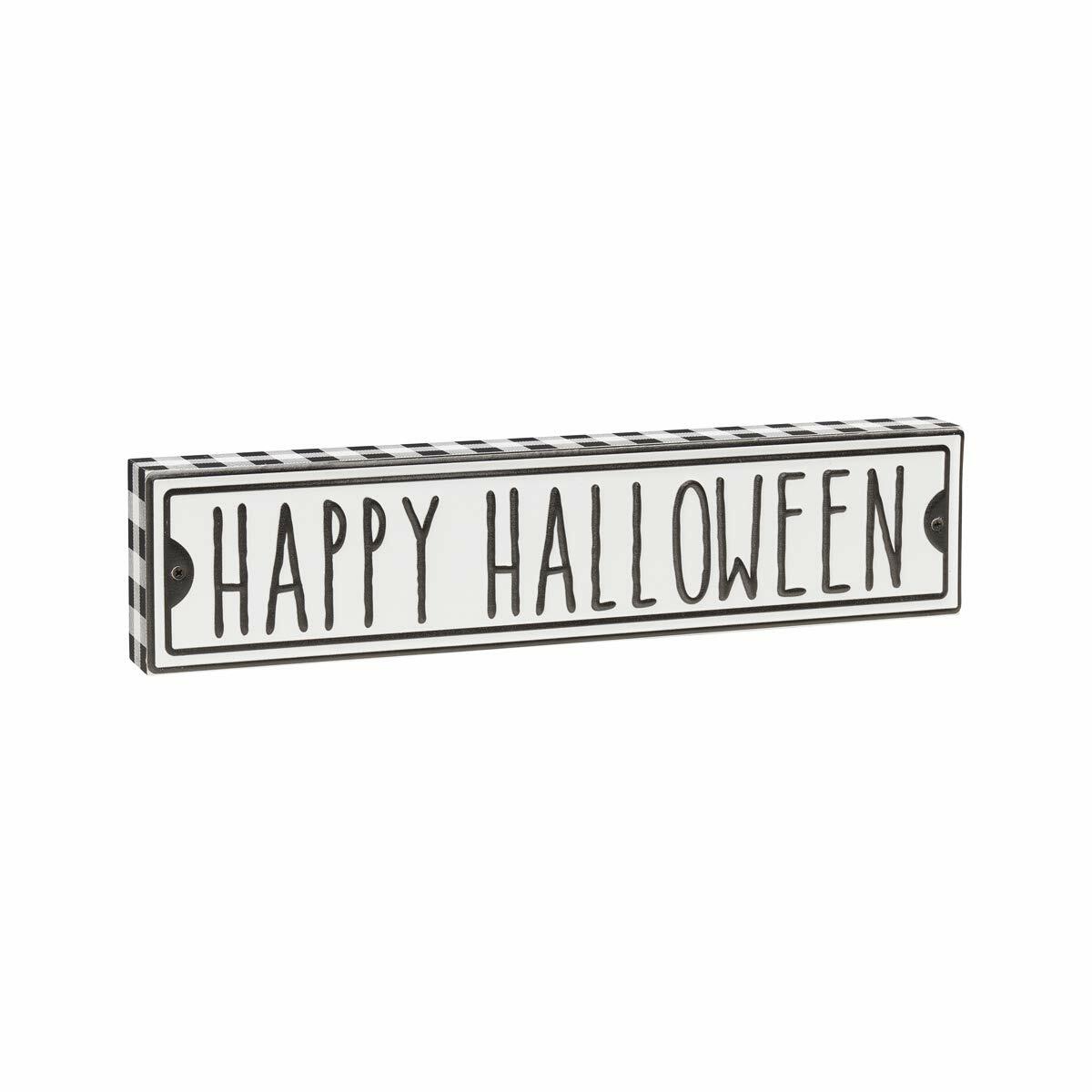 Collins Painting Happy Halloween Wooden Block Sign Fall Decor Street Sign