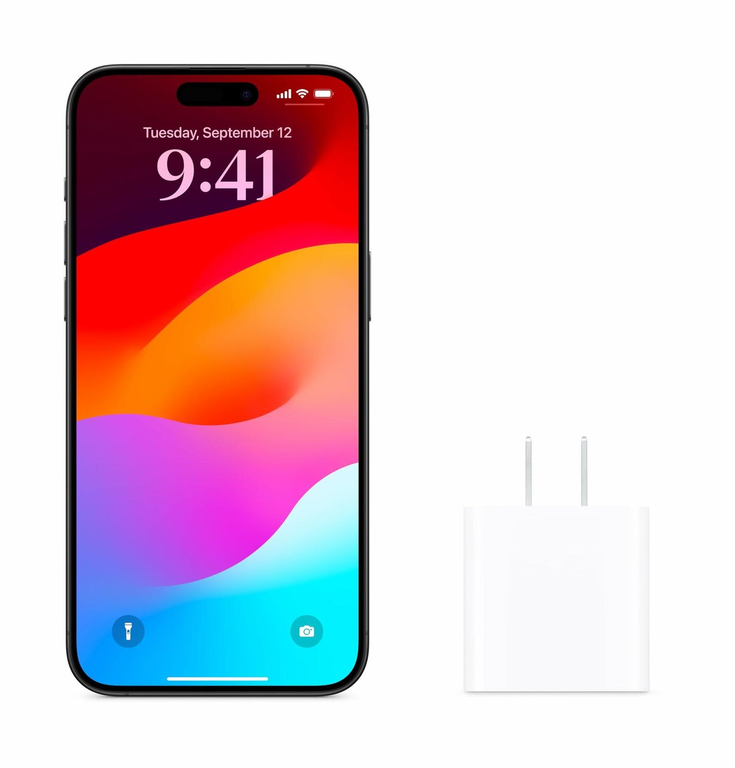 Apple 20W USB-C Power Adapter - iPhone Charger with Fast Charging Capability,