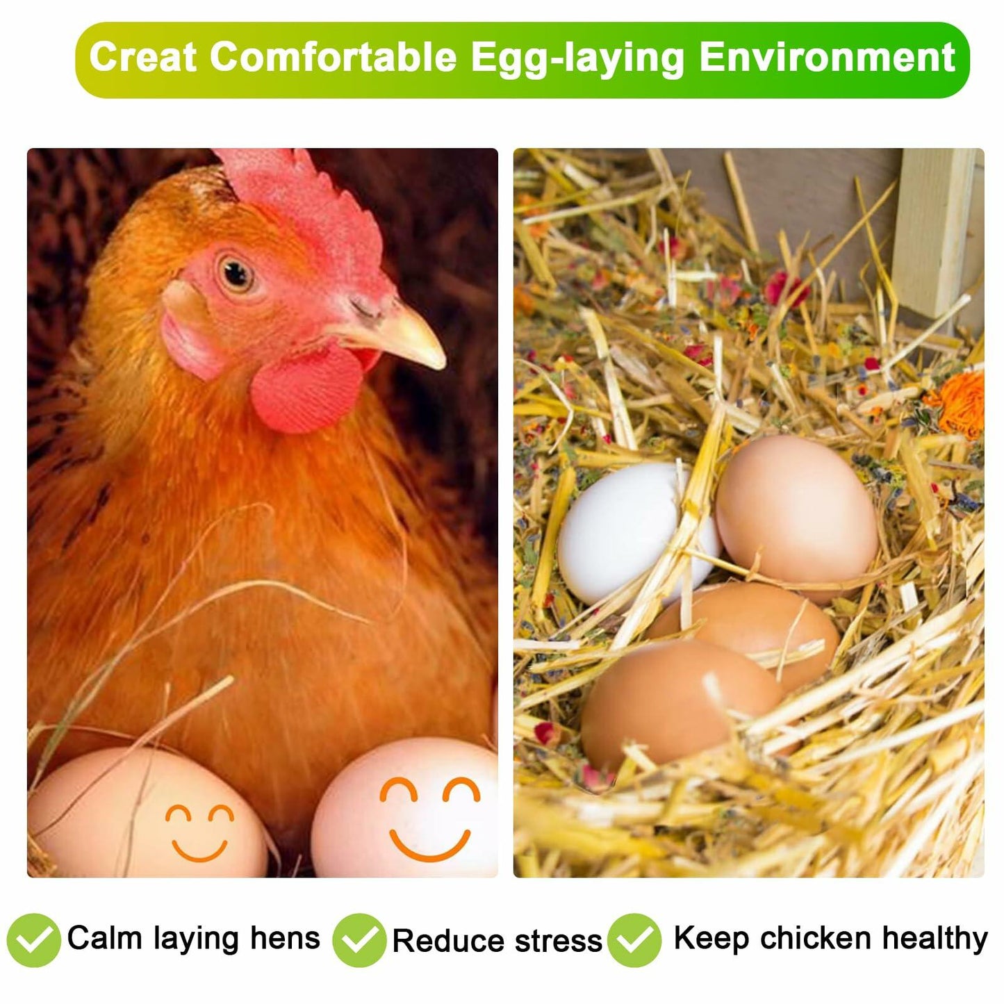 Fokzucyo Chicken Nesting Herbs 14oz Natural Premixed 8 Dried Flowers Herbs