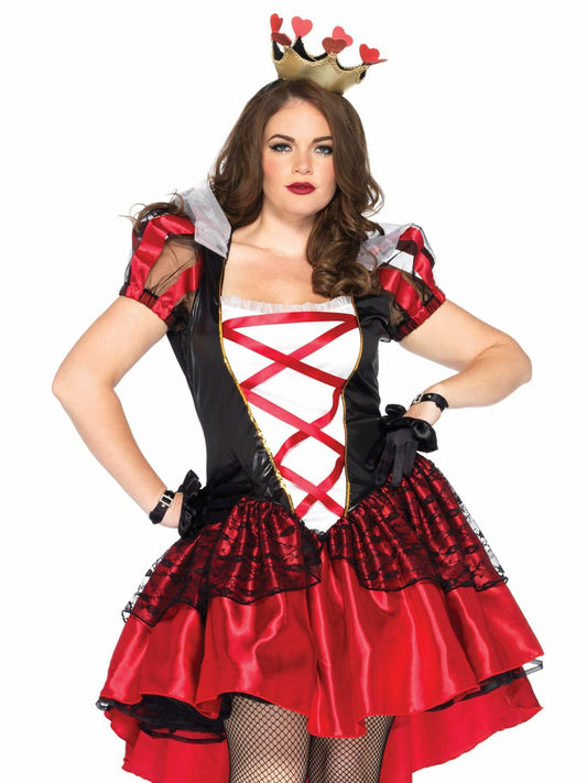 Leg Avenue Women's Plus Size Royal Red Heart Queen Costume Size 1X/2X