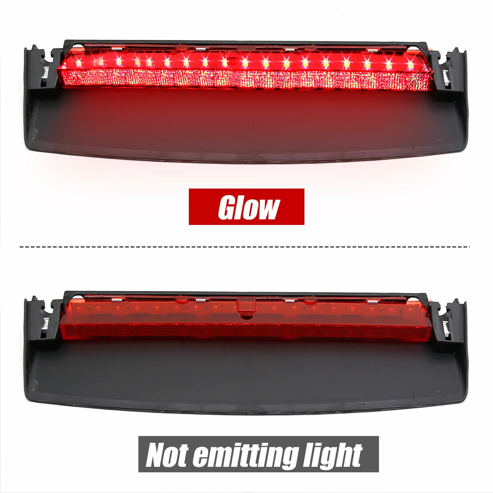 EATAKWARD 8K5945097 Tail High Mount Brake Stop Light Black Red Housing